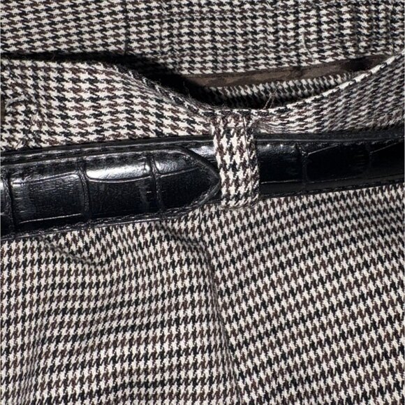 Covington Womens Easy Care Houndstooth Belted Pants-Size 16-NWT - Picture 6 of 8
